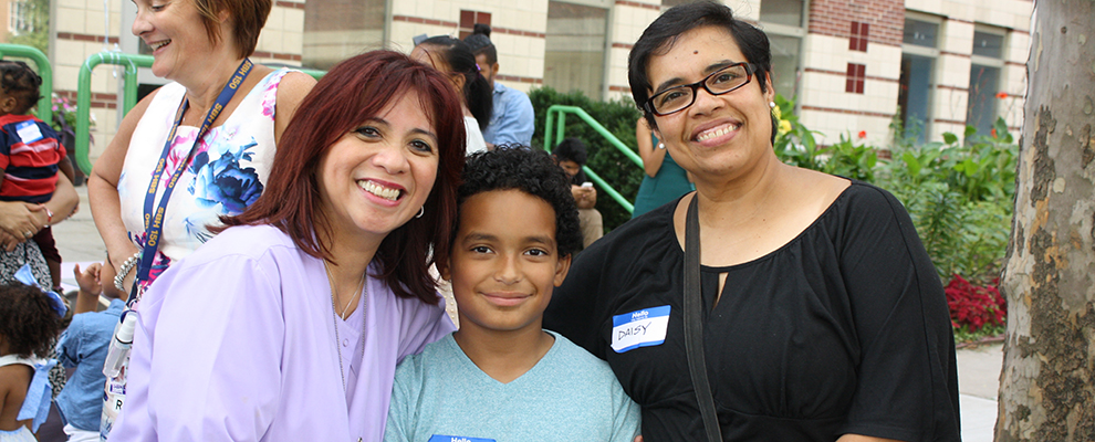 Image of child and parent at SBH NICU Reunion