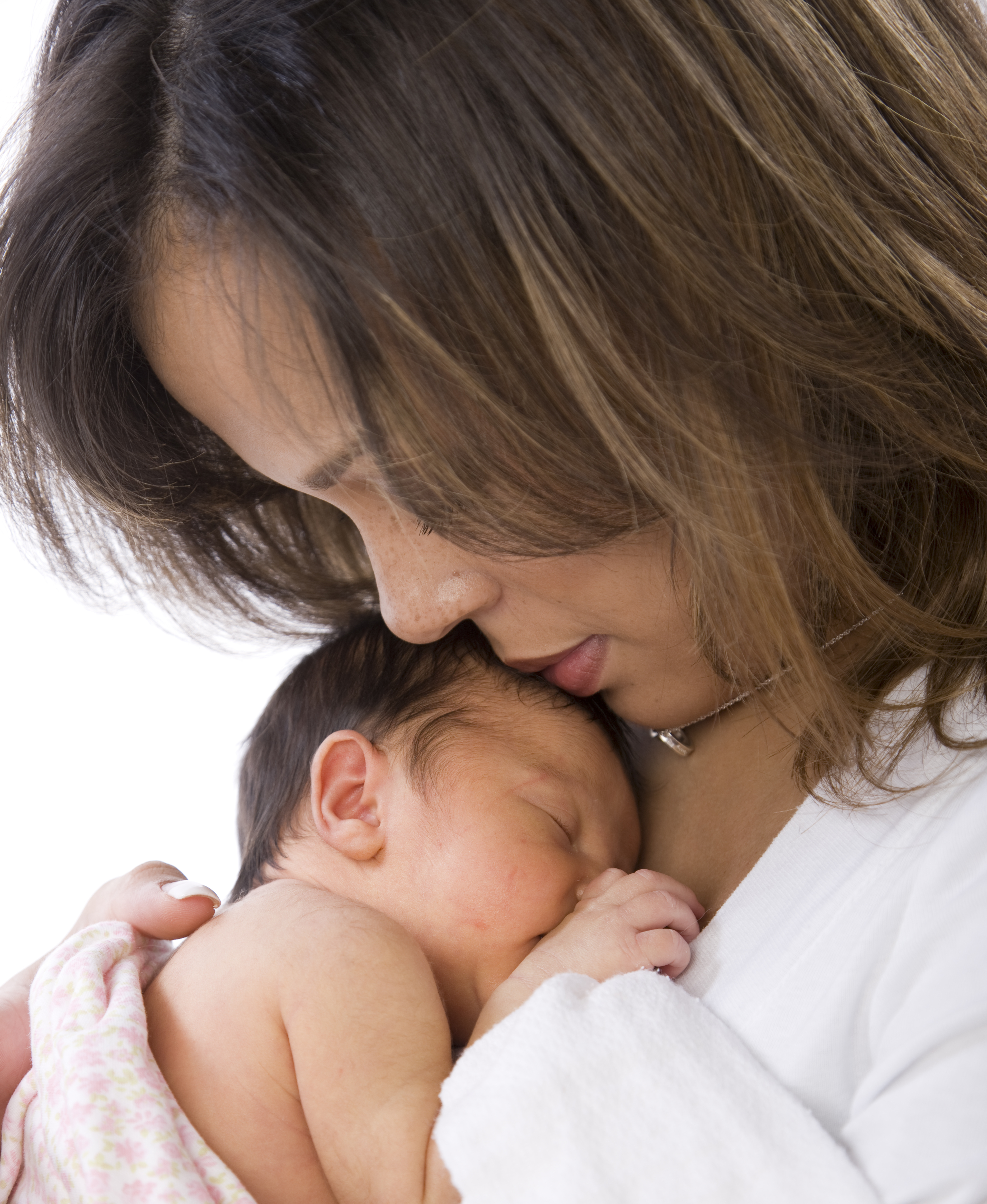 Image of mother displaying good care techniques for newborn babies