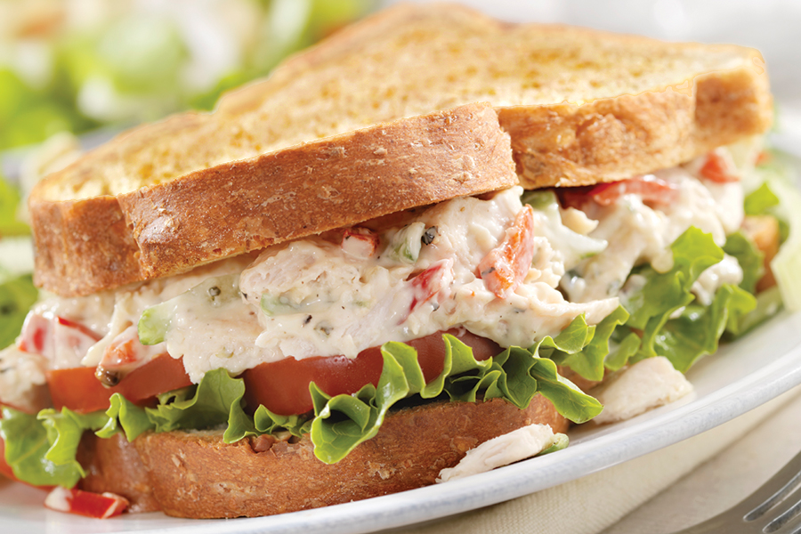 Image of a chicken salad sandwich - yum!