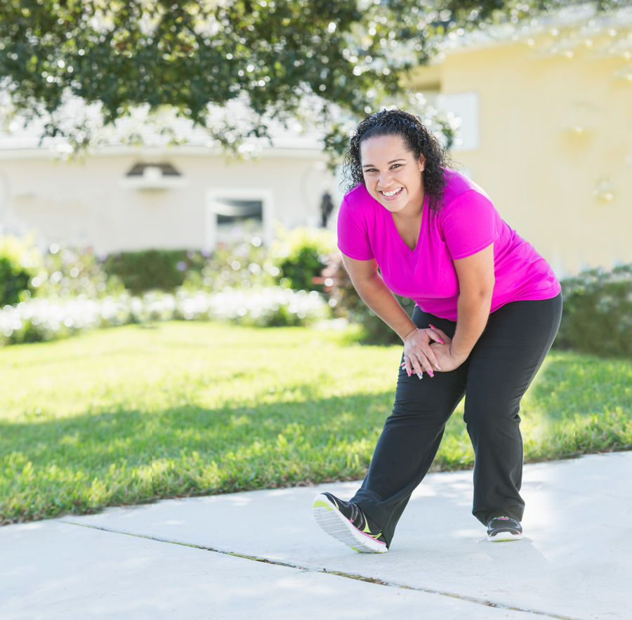 Image of woman stretching – one of Dr. Patti's Spring Health Tips