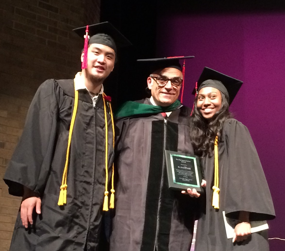 Image of Dr. Ernest Patti being Named Teach of the Year