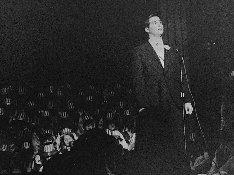 Image of Dr. Joel Sender, MD, singing opera