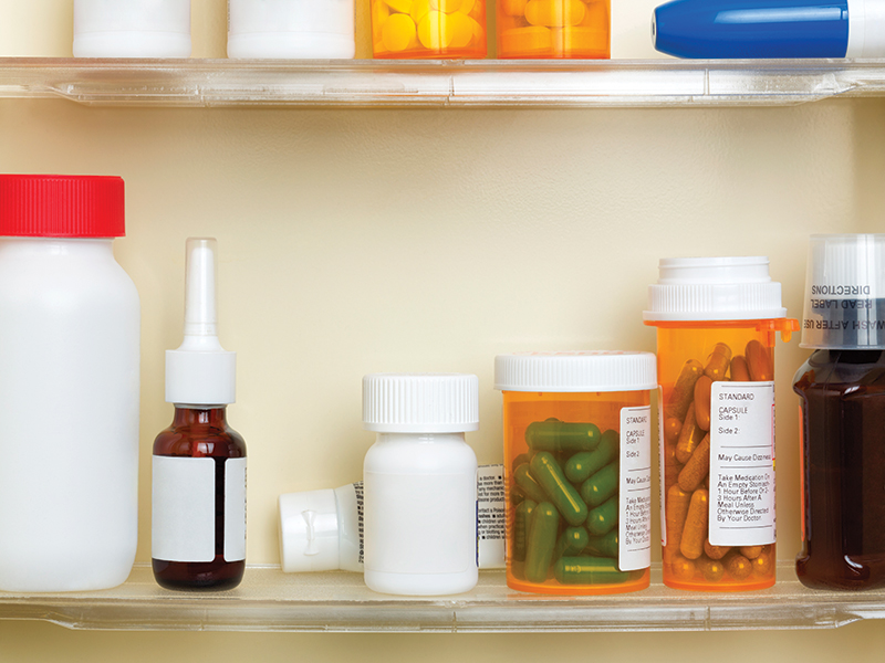 Image of cleaning out Medicine Cabinet
