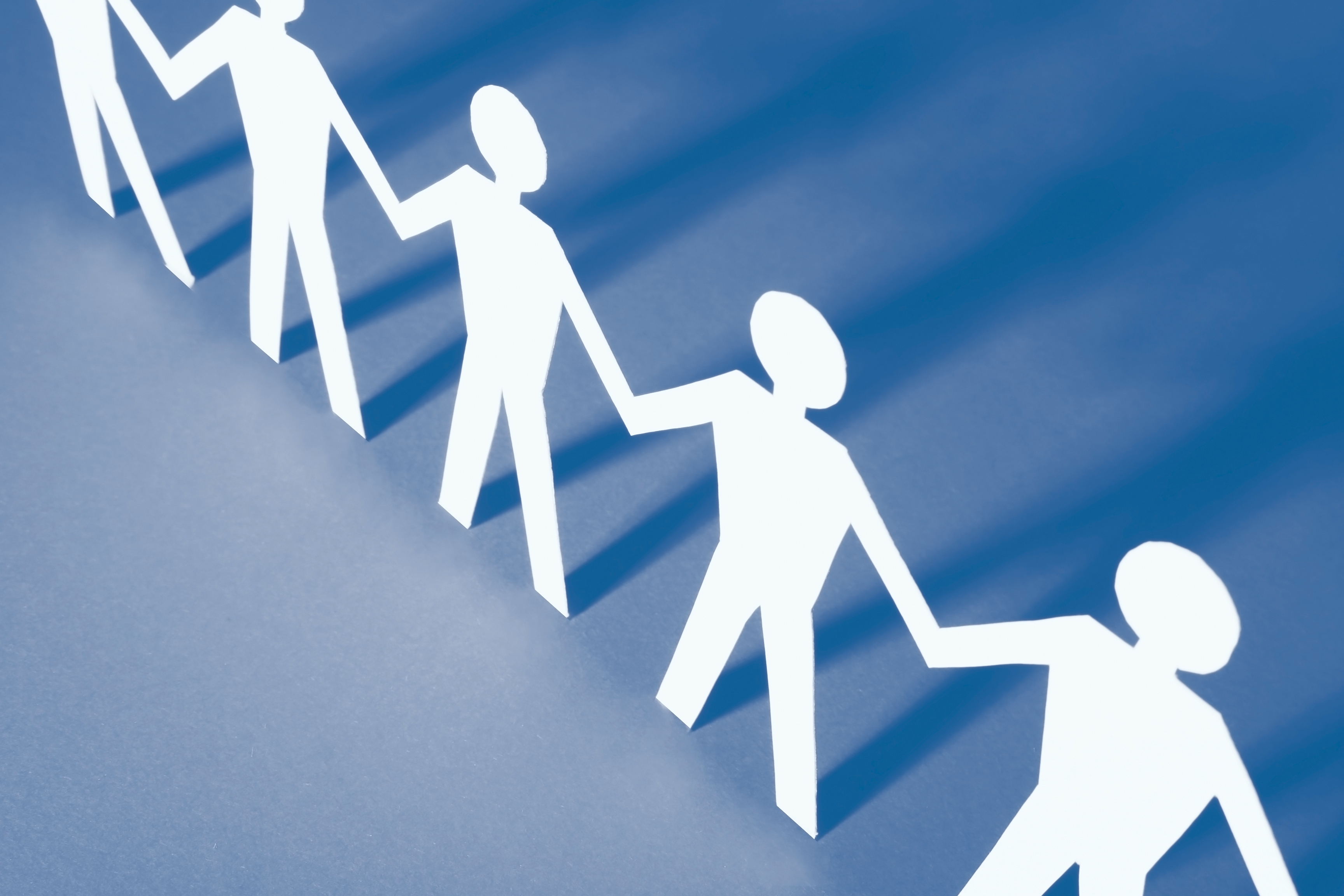 illustration of community holding hands to support health