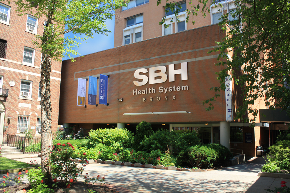 Image of exterior of Queens Park Hospital, SBH Health System