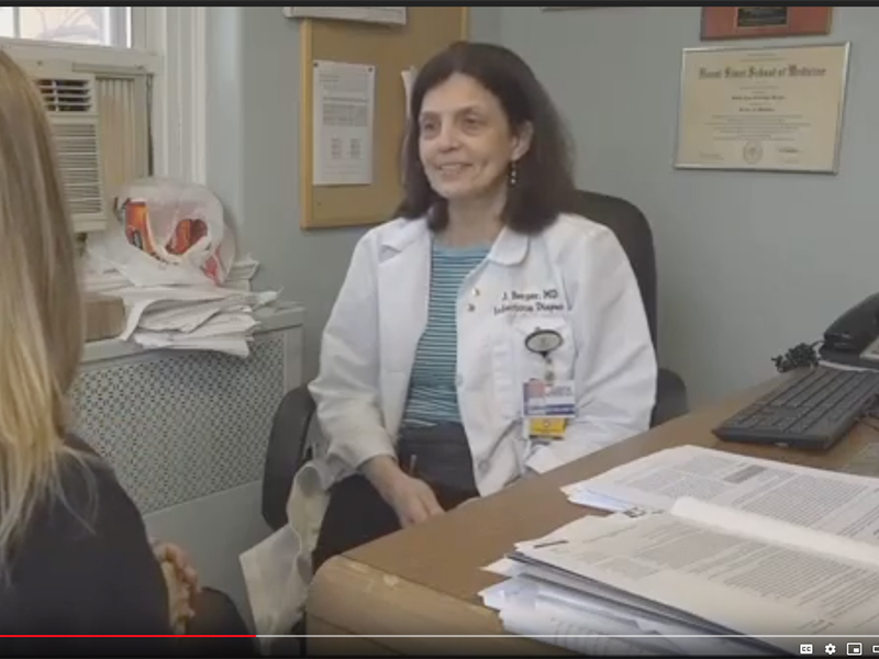 Dr. Berger talking about increase of Flu in the Bronx